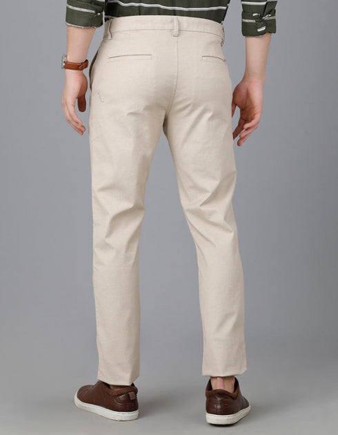 Fawn Color Imported Stuff Pant Smart Fit